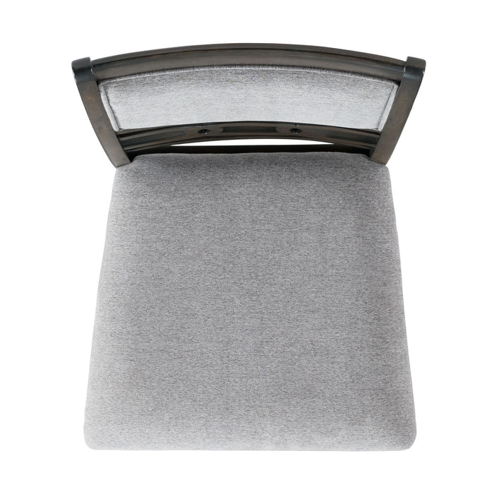 Amherst Dining Side Chair W/Fabric Cushion Dark Finish (2 Per Pack) - Eclectic 79 Furniture Store