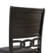 Amherst Dining Side Chair W/PU Cushion Side Stretcher Dark Finish (2 Per Pack) - Eclectic 79 Furniture Store