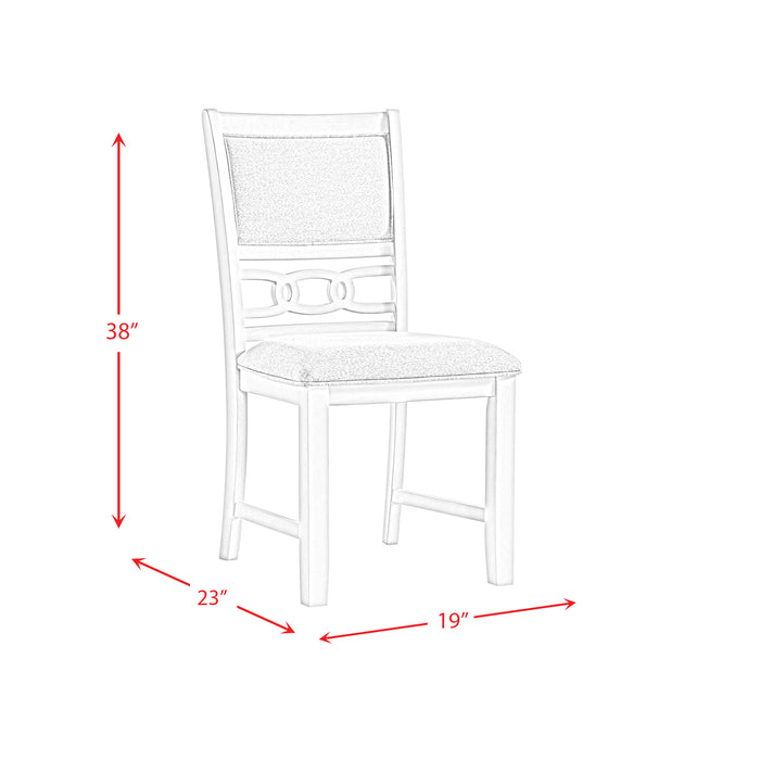 Amherst Dining Side Chair W/Fabric Cushion Dark Finish (2 Per Pack) - Eclectic 79 Furniture Store