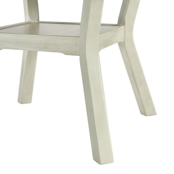 Amherst Dining Table w/Wood Leg White Finish