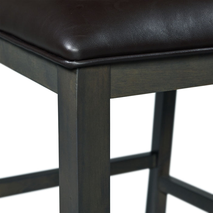 Amherst Counter Height Dining Set in Grey-Table & Four PU Chairs - Eclectic 79 Furniture Store