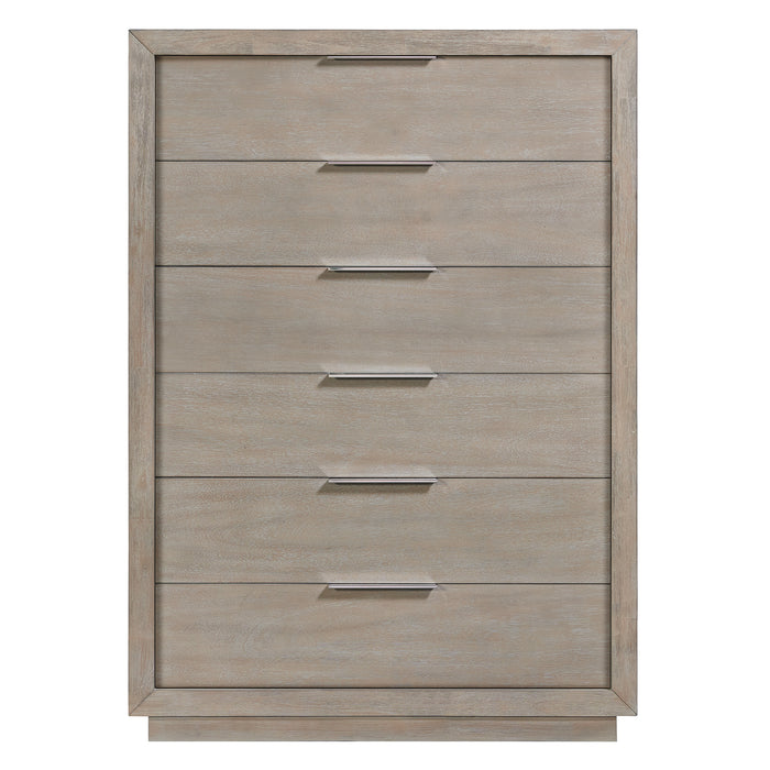 Arcadia 6-Drawer Chest in Grey - Eclectic 79 Furniture Store