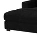 Arizona 6PC Sectional Set with LHF Chaise in Steno Black - Eclectic 79 Furniture Store