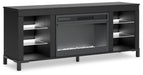 Cayberry 60" TV Stand with Electric Fireplace - Eclectic 79 Furniture Store