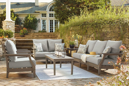 Visola Outdoor Sofa and Loveseat Set - Eclectic 79 Furniture Store