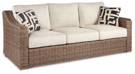 Beachcroft Outdoor Sofa with Cushion - Eclectic 79 Furniture Store