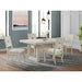 Avalanche Standard Height Dining Set in Antique White-Table and Four Chairs - Eclectic 79 Furniture Store