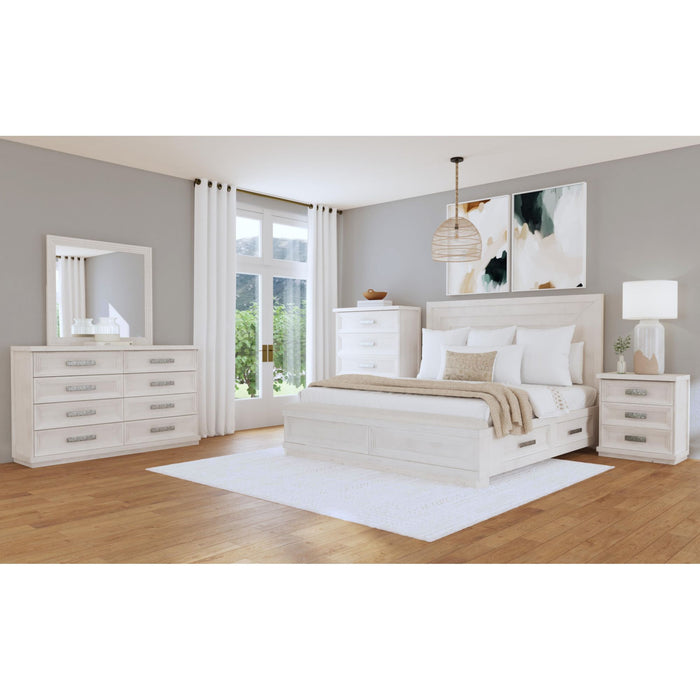 Avalanche 5-Drawer Chest in Antique White - Eclectic 79 Furniture Store