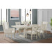 Avalanche Standard Height Dining Set in Antique White-Table and Four Chairs - Eclectic 79 Furniture Store