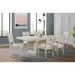 Avalanche Standard Height Dining Set in Antique White-Table and Four Chairs - Eclectic 79 Furniture Store