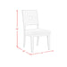 Avalanche Standard Height Dining Set in Antique White-Table and Four Chairs - Eclectic 79 Furniture Store