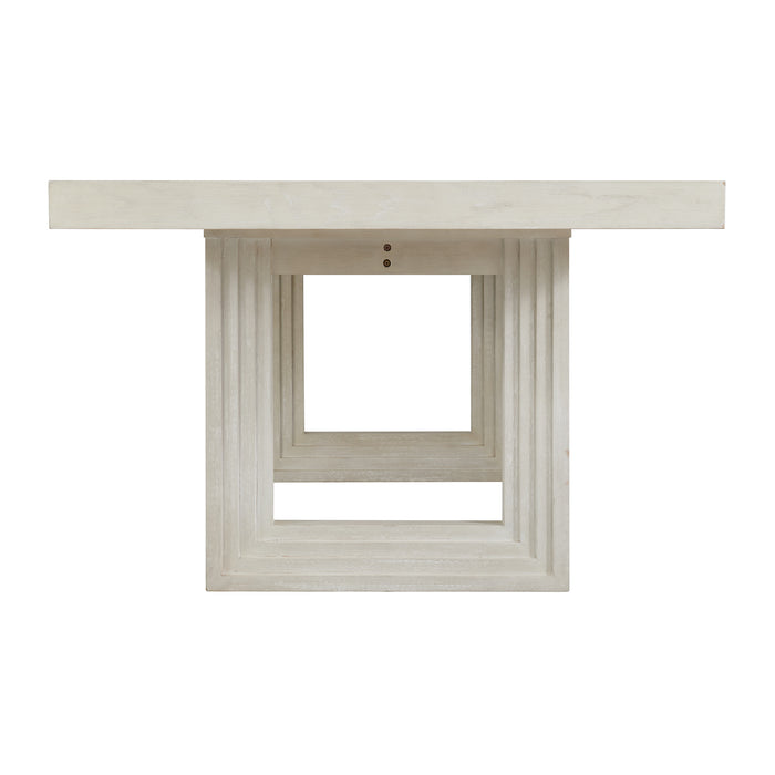 Avalanche Rectangular Dining Table with 18" Leaf in Antique White
