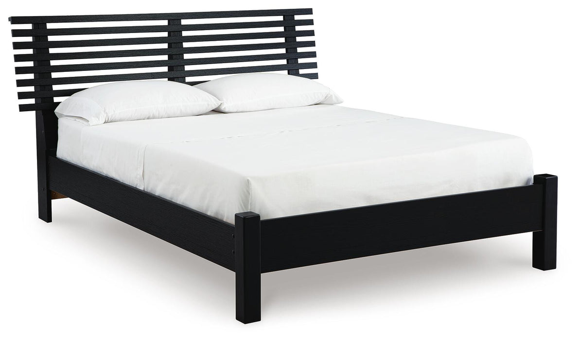 Danziar Queen Slat Bed - Eclectic 79 Furniture Store
