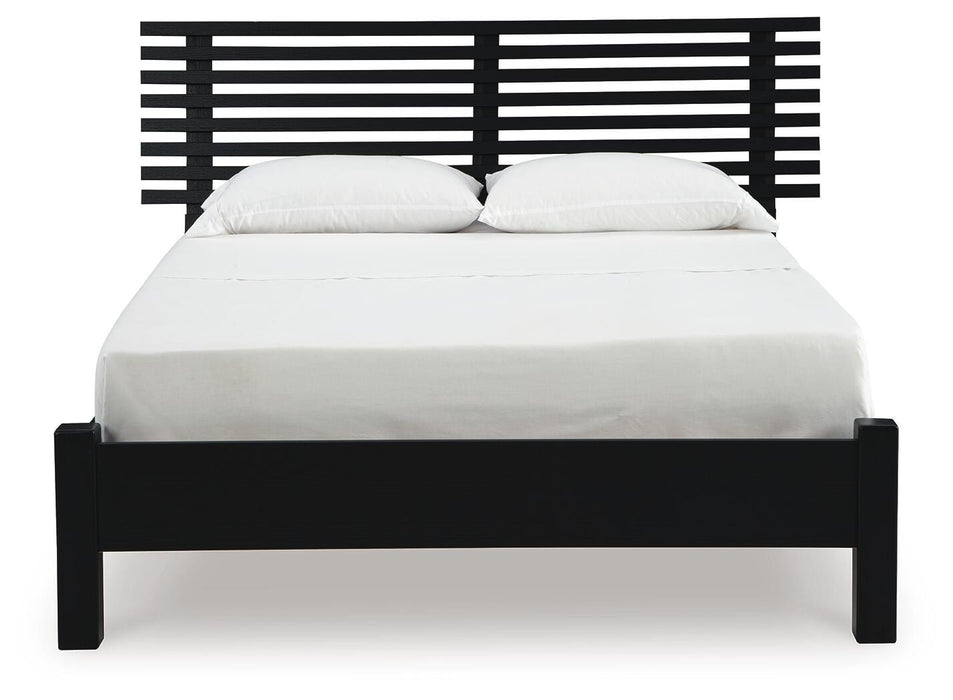 Danziar Queen Slat Bed - Eclectic 79 Furniture Store