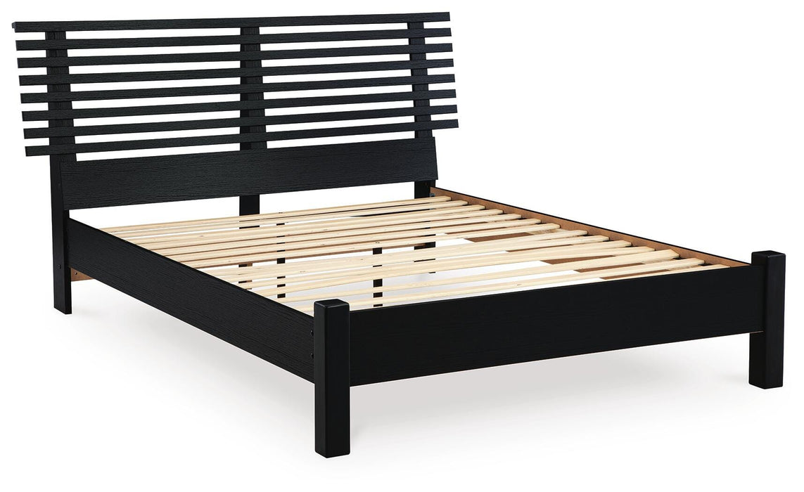 Danziar Queen Slat Bed - Eclectic 79 Furniture Store