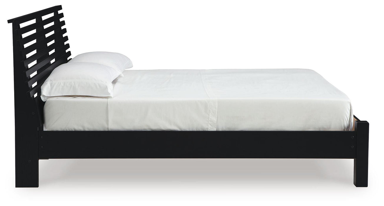 Danziar Queen Slat Bed - Eclectic 79 Furniture Store