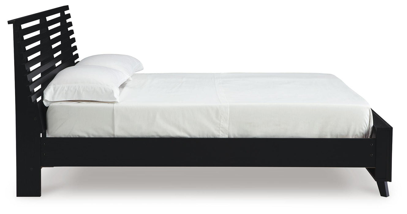 Danziar Queen Slat Bed - Eclectic 79 Furniture Store