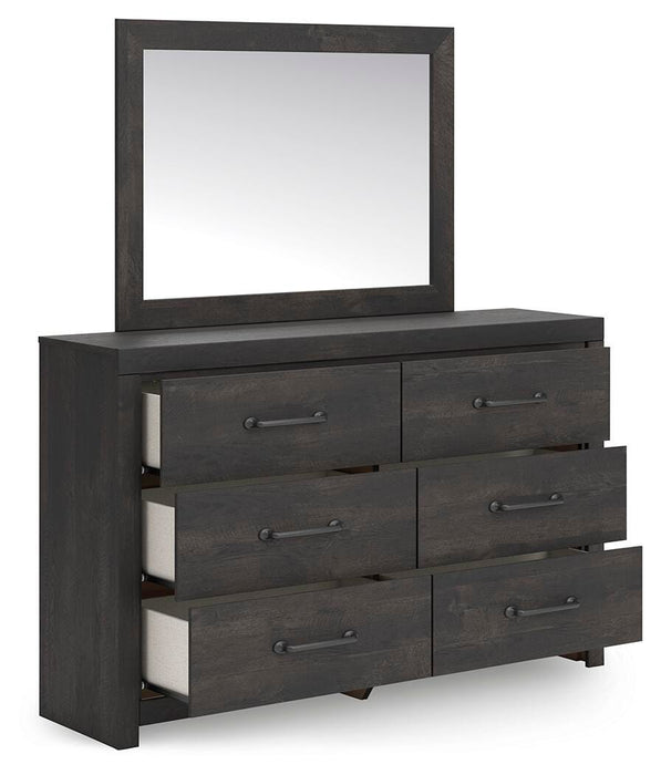 Hollivern Dresser and Mirror - Eclectic 79 Furniture Store