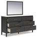 Cadmori Dresser and Mirror - Eclectic 79 Furniture Store