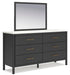 Cadmori Dresser and Mirror - Eclectic 79 Furniture Store