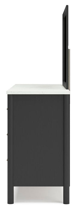 Cadmori Dresser and Mirror - Eclectic 79 Furniture Store