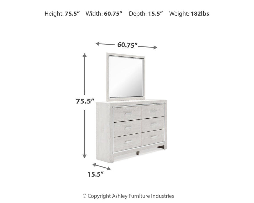 Altyra Dresser and Mirror - Eclectic 79 Furniture Store