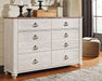 Willowton Dresser - Eclectic 79 Furniture Store