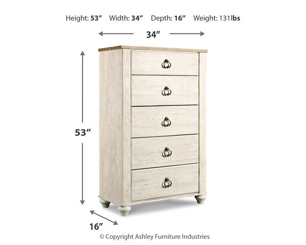 Willowton Chest of Drawers - Eclectic 79 Furniture Store