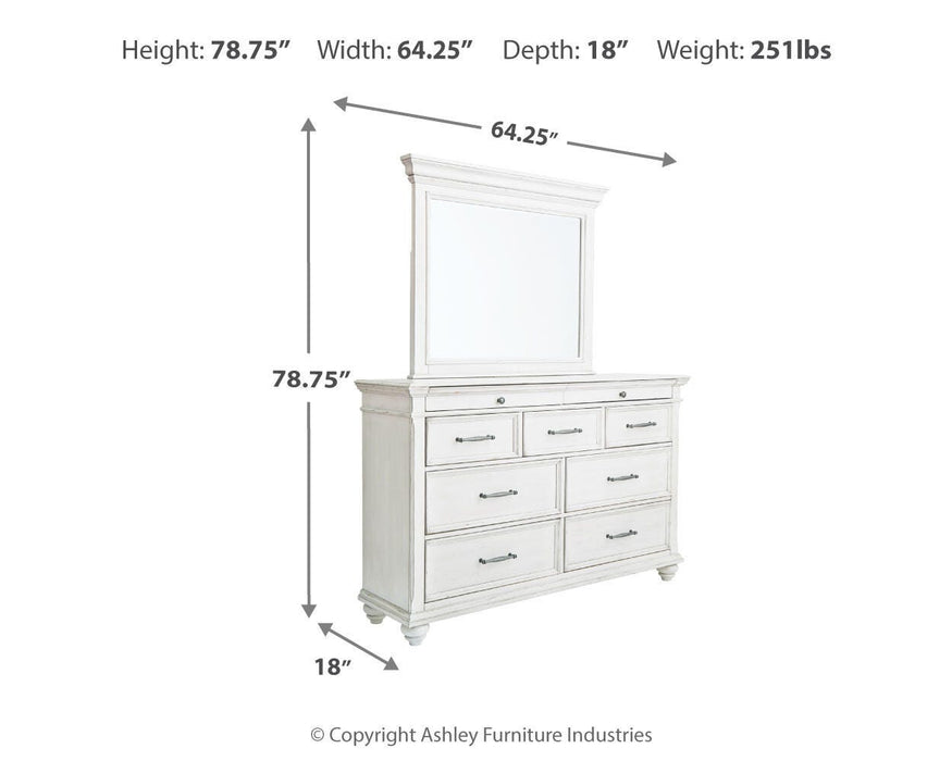 Kanwyn Dresser and Mirror - Eclectic 79 Furniture Store