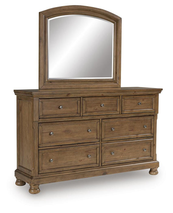 Feddinger Dresser and Mirror - Eclectic 79 Furniture Store