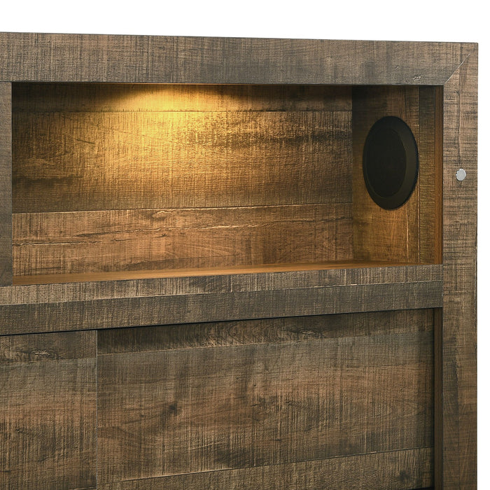 Bailey Panel Bedroom Set with Bluetooth - Eclectic 79 Furniture Store