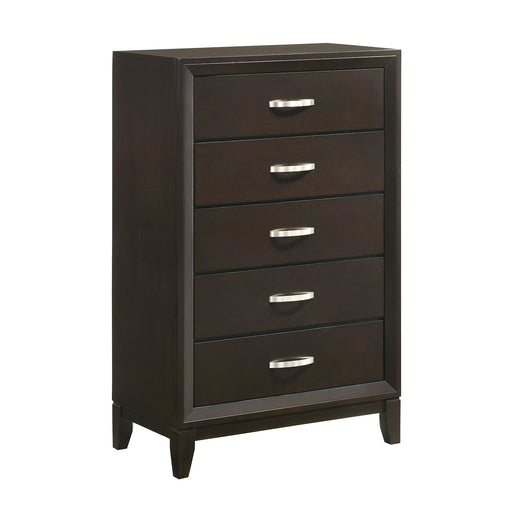 Beaumont 5-Drawer Chest in Merlot - Eclectic 79 Furniture Store