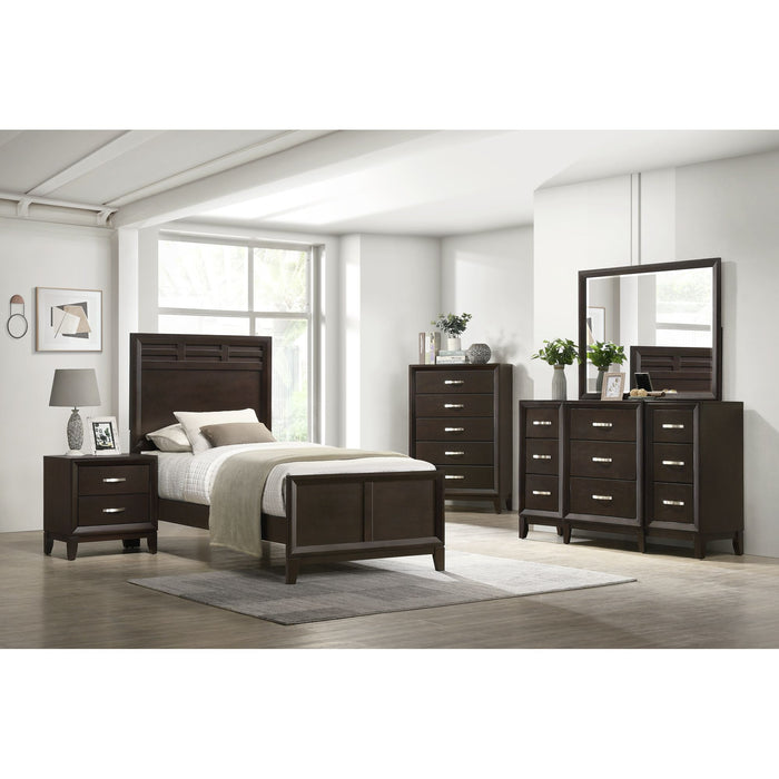 Beaumont 5-Drawer Chest in Merlot