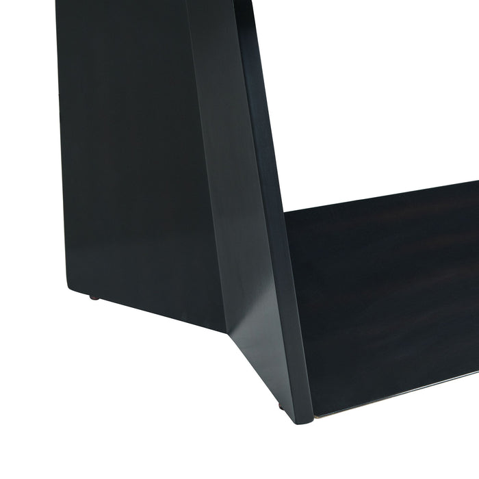Beckley End Table Complete in Dark Marble Top - Eclectic 79 Furniture Store