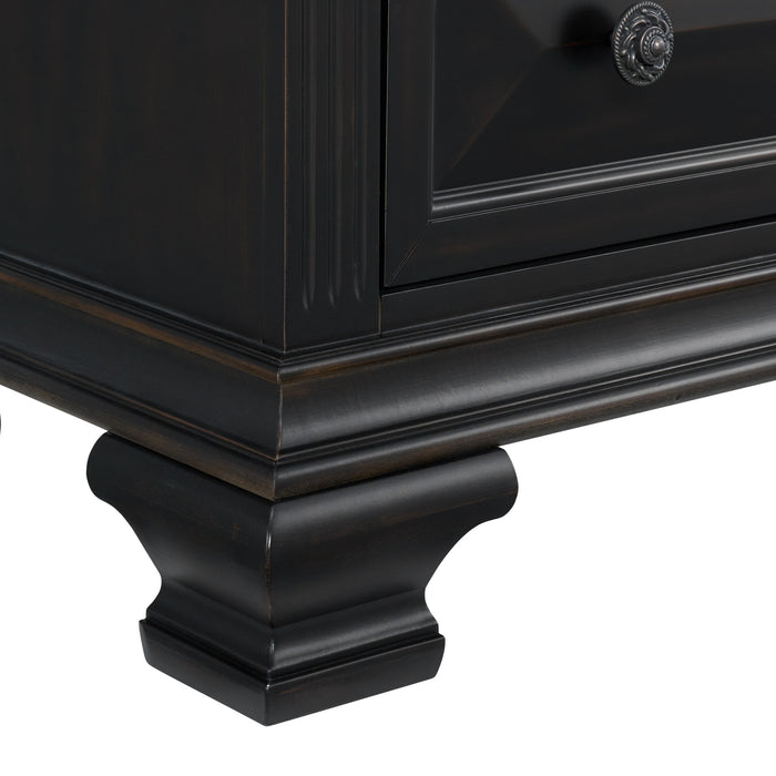 Bridgestone 2-Drawer Nightstand with USB - Eclectic 79 Furniture Store
