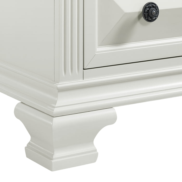 Bridgestone 2-Drawer Nightstand with USB - Eclectic 79 Furniture Store