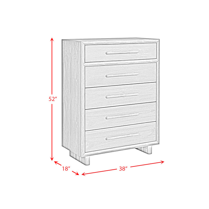 Brisbane UPH Bedroom Set with Boucle Beige and LED - Eclectic 79 Furniture Store