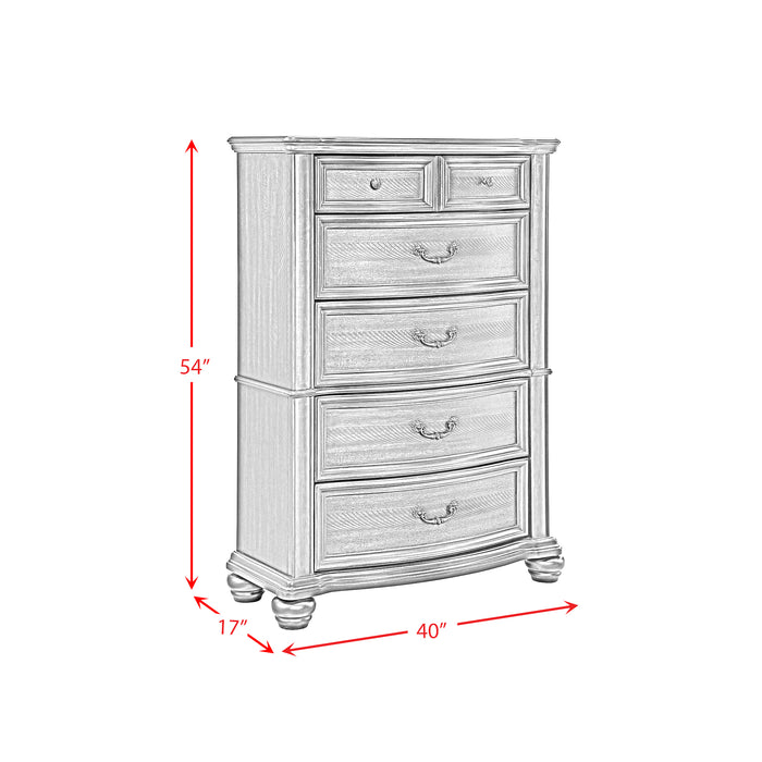 Brunswick 5-Drawer Chest in Mahogany - Eclectic 79 Furniture Store