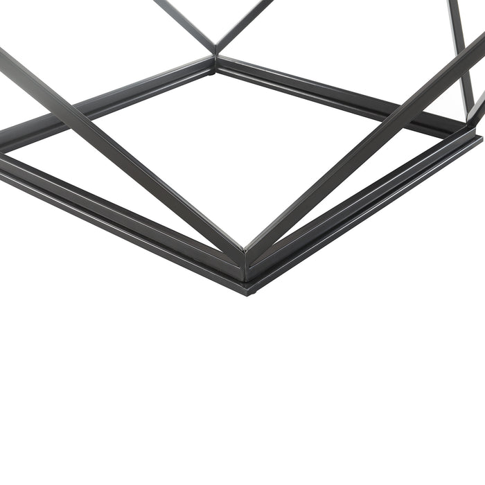 Riko Coffee Table W/ Metal Leg - Eclectic 79 Furniture Store
