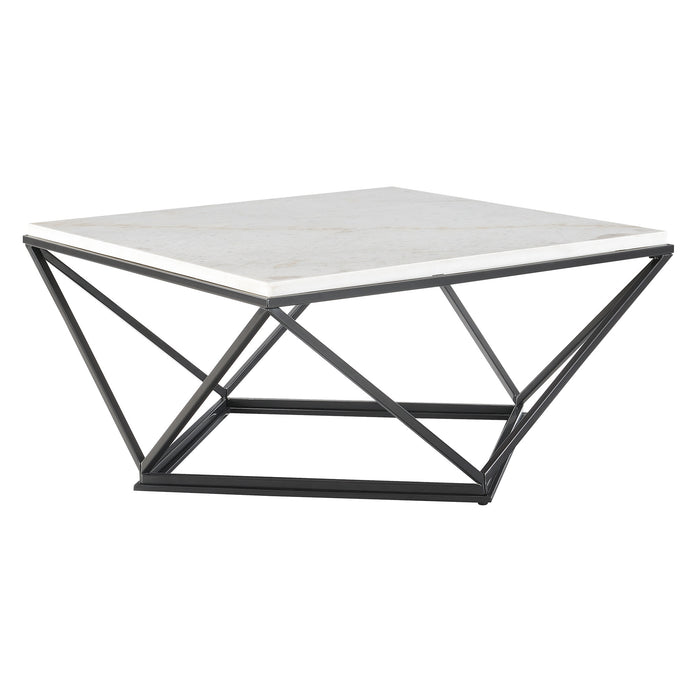 Riko Coffee Table W/ Metal Leg - Eclectic 79 Furniture Store