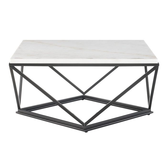 Riko Coffee Table W/ Metal Leg - Eclectic 79 Furniture Store