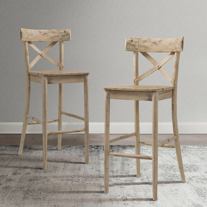 (D680-21) Callista- 30'' Barstool- Beach/Natural - Eclectic 79 Furniture Store