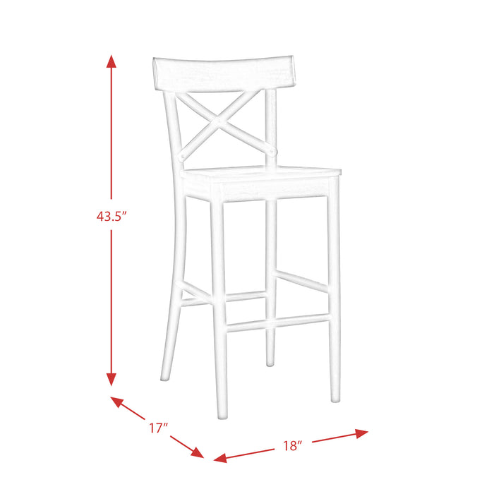 (D680-21) Callista- 30'' Barstool- Beach/Natural