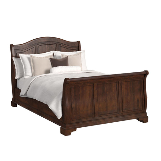 Cameron Cherry Sleigh Bed - Eclectic 79 Furniture Store