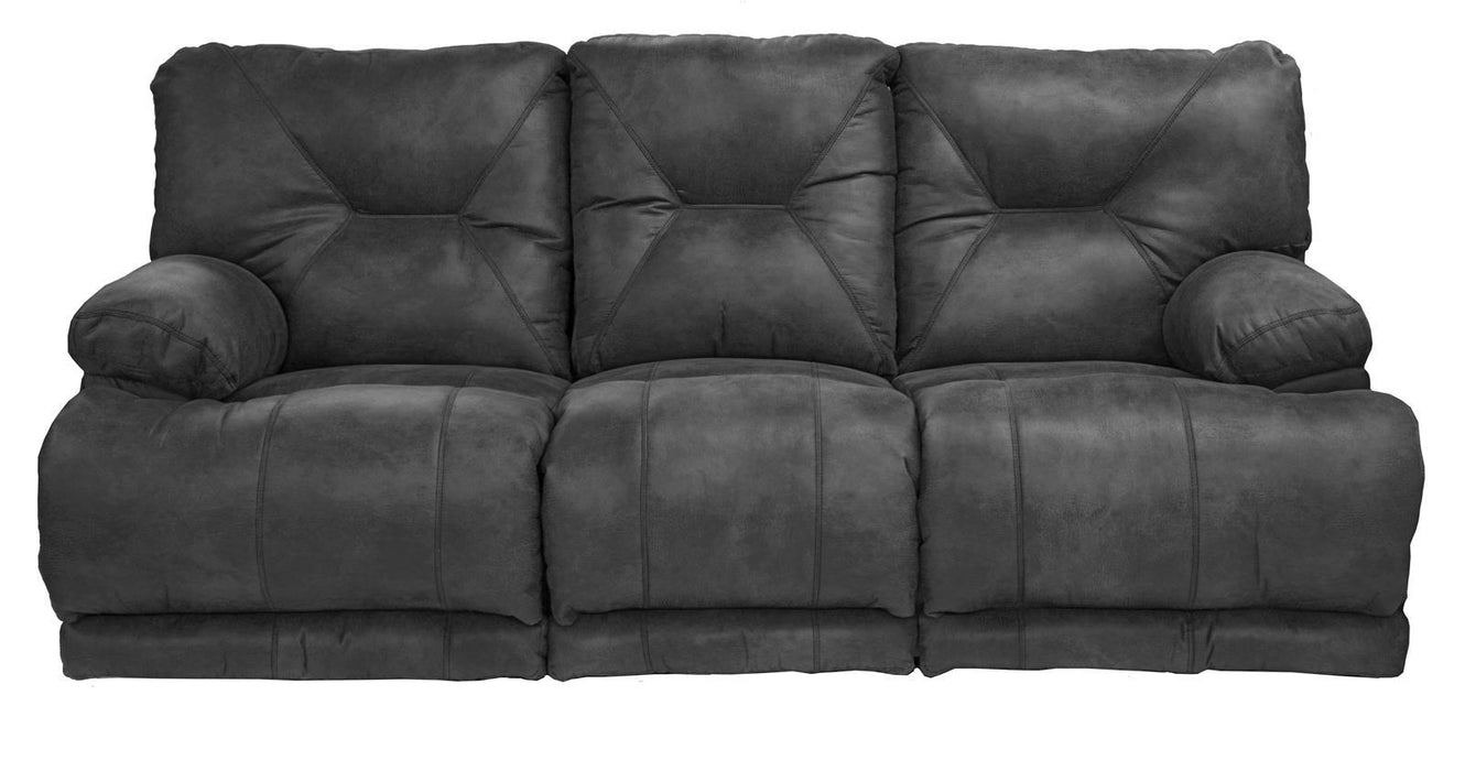 Catnapper Voyager Lay Flat Reclining Sofa in Slate