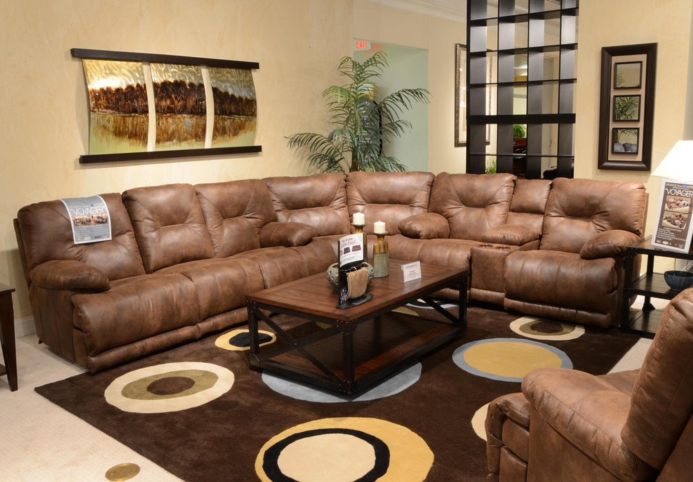 Catnapper Voyager Lay Flat Recliner in Elk