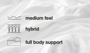 Chime 10 Inch Hybrid 10 Inch Mattress and Pillow - Eclectic 79 Furniture Store