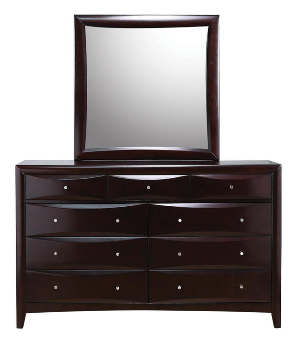 Phoenix Transitional Deep Cappuccino Dresser - Eclectic 79 Furniture Store