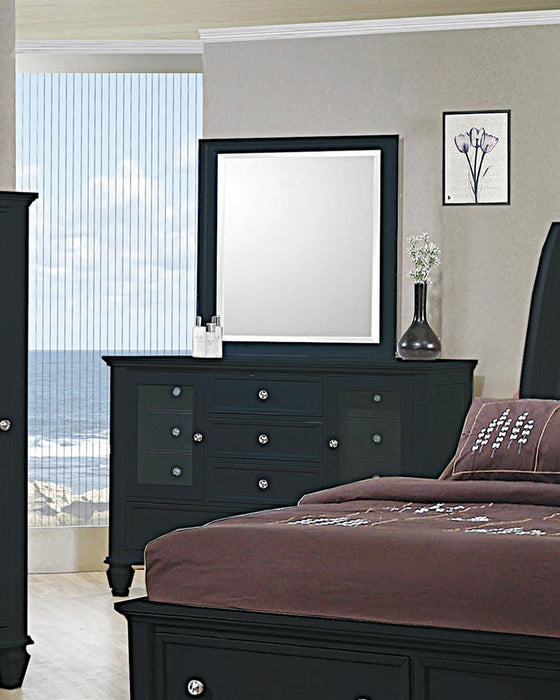 Sandy Beach Black 11-Drawer Dresser - Eclectic 79 Furniture Store