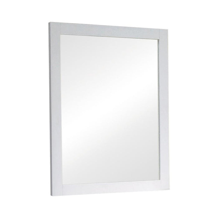 Selena Contemporary White Mirror - Eclectic 79 Furniture Store